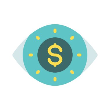 Açgözlü web simgesi vektör illüstrasyonu