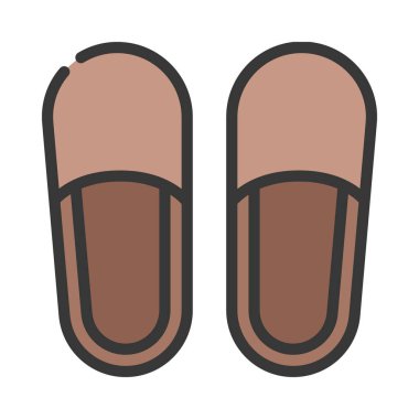 Terlik Simgesi Basit Vektör İllüstrasyonu