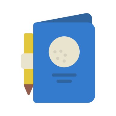 kitap simgesi, vektör illüstrasyonu basit tasarım