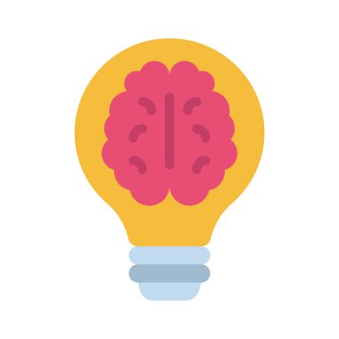 Akıllı Fikir simgesi, vektör illüstrasyonu                                             