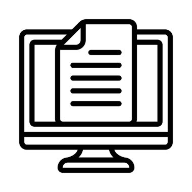 Bilgisayar Kopyalama simgesi, vektör çizimi 