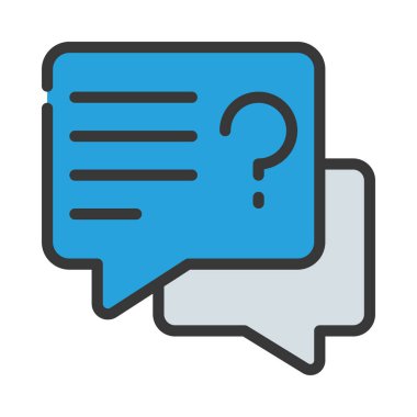 İletiler web simgesi vektör illüstrasyonu