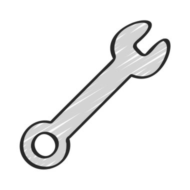 Anahtar araç simgesi, düz biçim