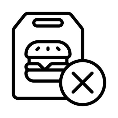 Fast Food web simgesi vektör çizimi yok