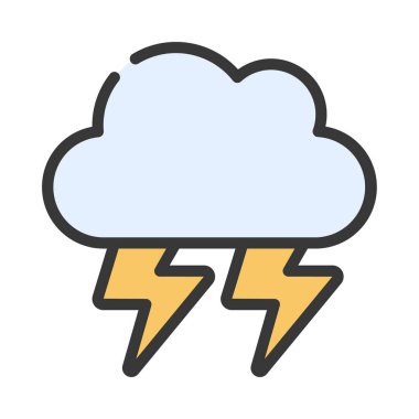 Aydınlatılan Bulut web simgesi vektör çizimi