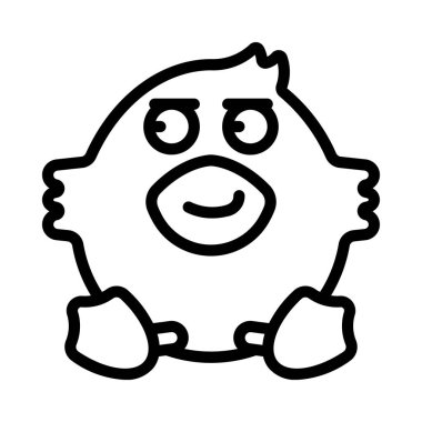 Smirk web simgesi vektör illüstrasyonu