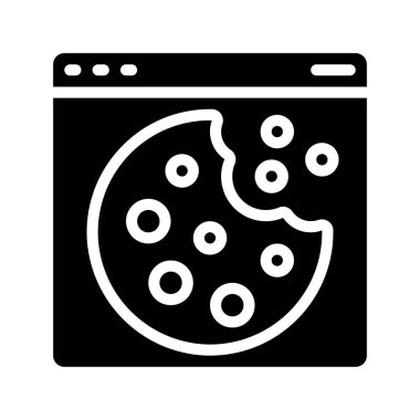 Web sitesi simgesi, vektör illüstrasyonu basit tasarım