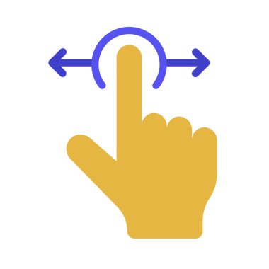 Sol ve Sağ Web ikonu vektör resimlemesini kaydır