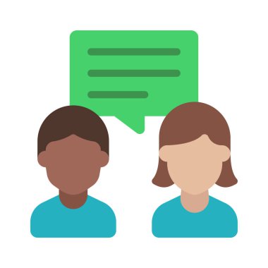 Partner İletişim simgesi vektör illüstrasyon tasarımı