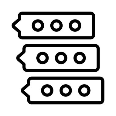 İleti Zinciri simgesi, vektör illüstrasyonu 