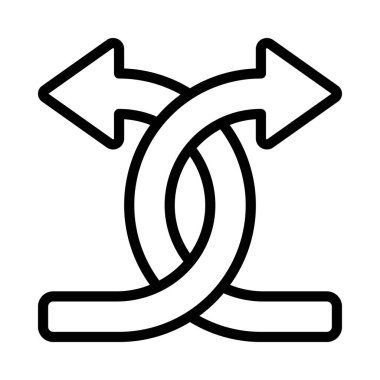 Üst üste binen Oklar web simgesi vektör illüstrasyonu