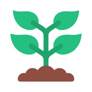 Organik Büyüme web simgesi vektör illüstrasyonu