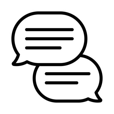 baloncuklar sohbet iletişim simgesi, vektör illüstrasyonu 