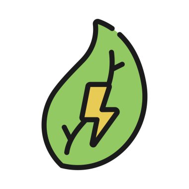 Eko Elektrik Web simgesi vektör illüstrasyonuName 