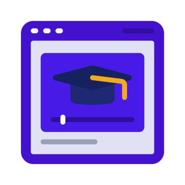 Çevrimiçi Rota Web ikonu vektör illüstrasyonu