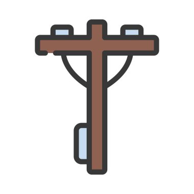 Güç Çizgileri simgesi, vektör illüstrasyonu basit tasarım