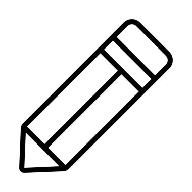 Beyaz arkaplanda kalem simgesi çizimi 