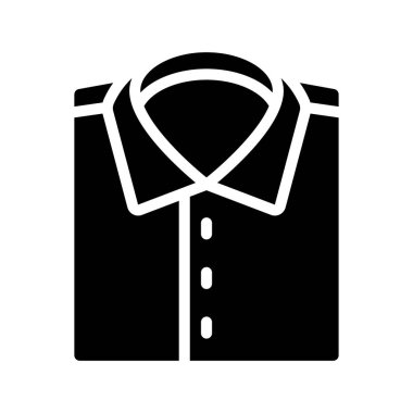 Katlanmış Gömlek Ağı simgesi, vektör illüstrasyonu         