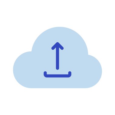 Bulut simge vektör çizim upload 