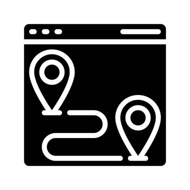 pin, konum kavramı, vektör illüstrasyonu