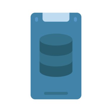 Mobil Veri simgesi, vektör illüstrasyonu 