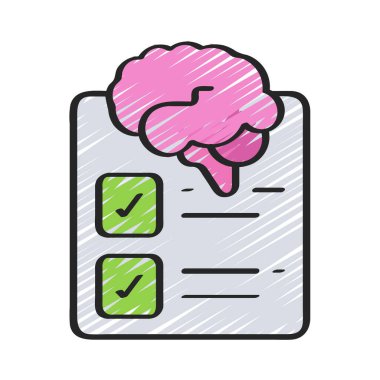 Checklist icon, vector illustration simple design