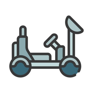 Ay Böceği Web simgesi vektör çizimi