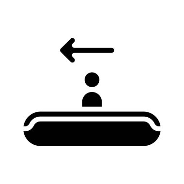 Travelator web simgesi vektör illüstrasyonu 