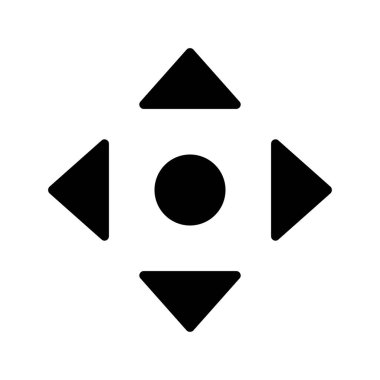 Serbest Kaydırma Okları web simgesi vektör çizimi