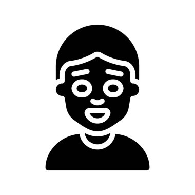 Happy Man web simgesi vektör illüstrasyonu