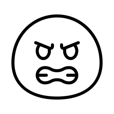 Kızgın Web simgesi vektör illüstrasyonu