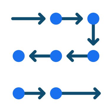 Akış Grafiği ikon vektör illüstrasyonu