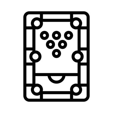 Snooker Tablosu Web ikonu vektör çizimi