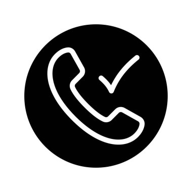 Telefona Yanıt Arama simgesi vektör çizimi 