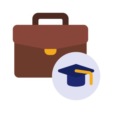 Stajyerlik web simgesi vektör illüstrasyonu