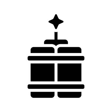 Dinamit düz kutsal kişilerin resmi, vektör çizim 