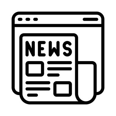 haber simgesi konsept vektör çizimi