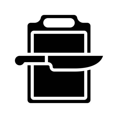 Doğranan Tahta Web simgesi vektör çizimi