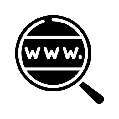 İnternet alan adı vektör simgesi