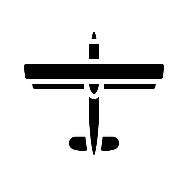 Biplane Icon Vector Illustration — Stock Vector