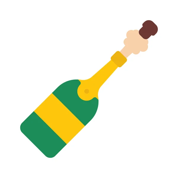 Champagner Web Icon Vektor Illustration — Stockvektor