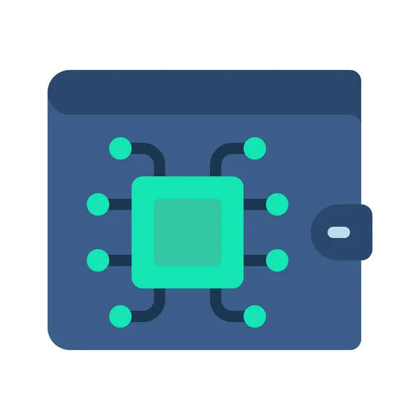 Wallet Icon Vector Illustration Simple Design — 图库矢量图片