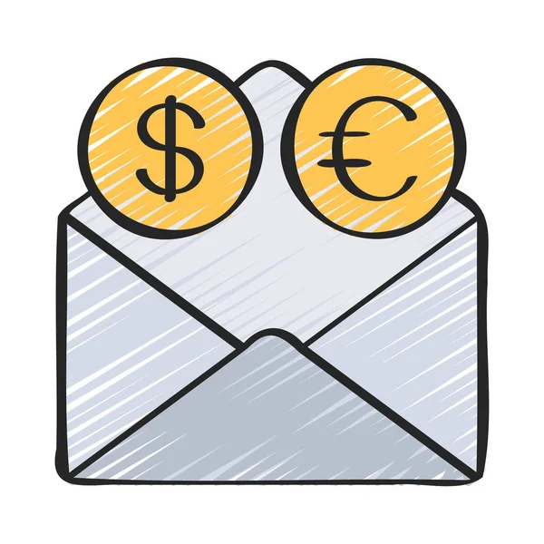 Währungsumtausch Web Icon Vektor Illustration — Stockvektor