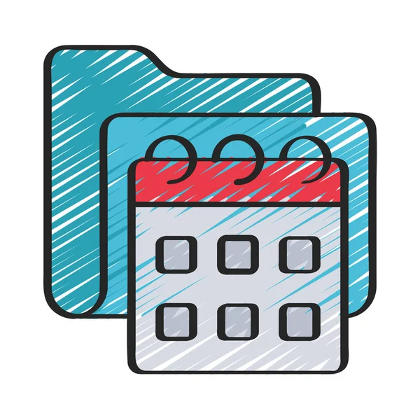 Calendario Vector Web Icono Ilustración — Archivo Imágenes Vectoriales