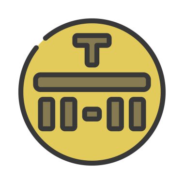 Tropikal Koşullar web simgesi vektör illüstrasyonu