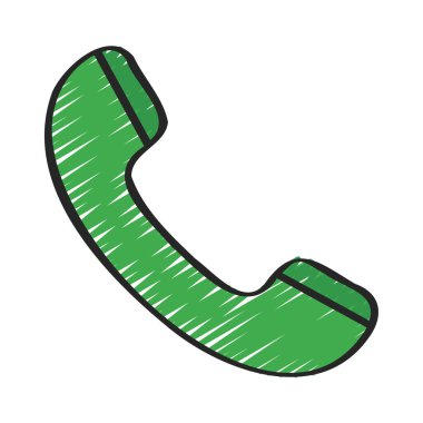 telefon çağrısı web simgesi vektör illüstrasyonu