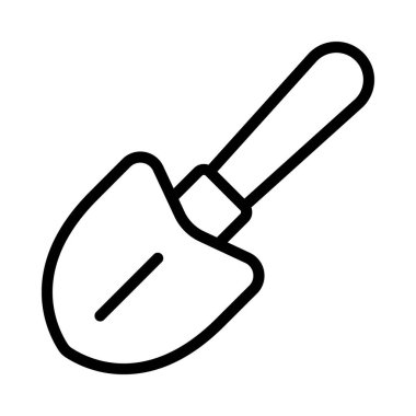 Mini Spade web simgesi vektör illüstrasyonu