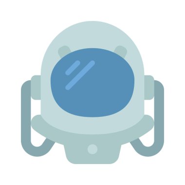 Uzay Miğferi Web simgesi vektör çizimi 