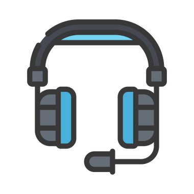 Beyaz arkaplanda Oyun Kulaklığı simgesi