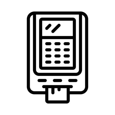 POS Makine Web simgesi vektör çizimi
